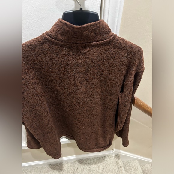 Edddie Bauer Quarter Zip Sweater Shirt 1/4 Zip Sweatshirt - Picture 2 of 8